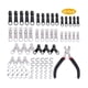 thumbnail image 5 of Kearding Kit de reparación de cabezales de repuesto con cremallera, 85 Uds., con alicates de instalación, bolsas, chaquetas, herramienta de ropa, De coser Kearding HA020267-00, 5 of 6
