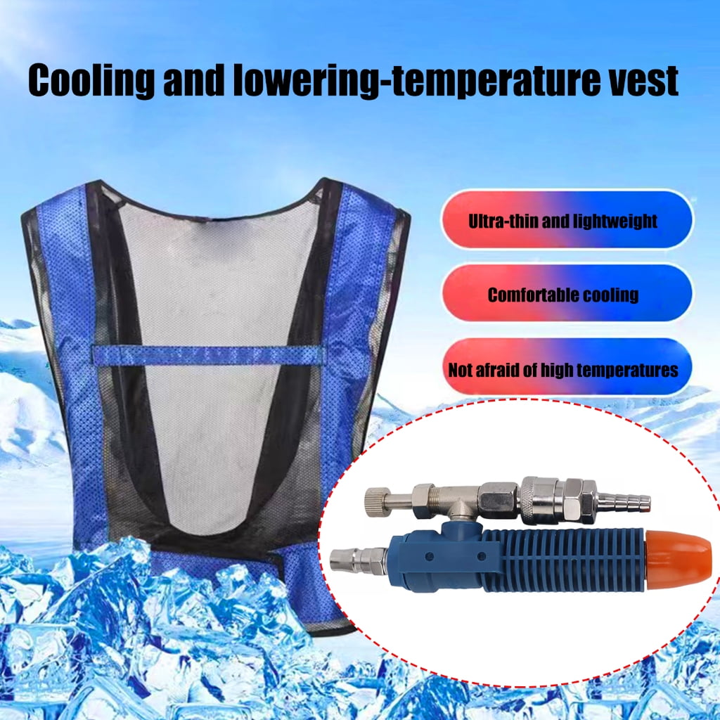 Jesscasday Vortexes Tube Air Conditioner Waistcoat Vest Air Air Compressed Cooling Vest