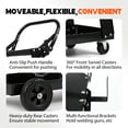 thumbnail image 6 of Welding Cart, 3-Tier Welder Cart Heavy Duty with 400 Lbs Weight Capacity, 360° Swivel Wheels, Tank Storage Safety Chains, Rolling MIG Welder Cart for TIG, ARC, MMA, Plasma Cutter Welding Machine, 6 of 7