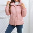 thumbnail image 5 of iHPH7 Puffer Jacket Puffer Coat Women Winter Outfits for Women Winter Clothing for Women Parkas for Women's Outerwear Winter Parka for Women Pink XL, 5 of 7