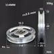 thumbnail image 3 of Rueda de polea de cojinete universal para máquina de cable - Aleación de aluminio de grado aeronáutico 114 mm Sharpla Rueda de polea de repuesto, 3 of 8