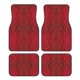 thumbnail image 1 of Balery Vintage Burgundy Juego de 4 Alfombrillas para Auto, Revestimientos de Caucho Resistente, Diseño Antideslizante, 1 of 7
