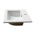 thumbnail image 2 of Pemberly Row White 17" Square Drop In Ceramic Sink with Faucet Hole, 2 of 5