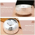thumbnail image 3 of CIMAXIC Party Creative Adornment Party Gift Silver Fortunate Carved Bowl Multi-function Rice Bowl,4.33"X4.33"X2.36", 3 of 4