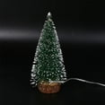thumbnail image 5 of Mini Glowing Christmas Tree Battery Operated, Artificial Small Tiny Pine Tree with Wooden Bases, for Xmas Holiday Room Tabletop Decor, 5 of 9