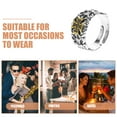 thumbnail image 3 of FUTUREORYY Anillo De Con Cruz Estilo Vintage En Resistente Para Uso Diario, 3 of 8