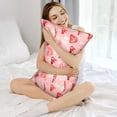 thumbnail image 3 of KLL Cute Mushroom1 Pattern Silk Pillowcase for Hair and Skin Standard Size 20"X 30" Soft Breathable Pillow Covers for Sleeping, 3 of 7