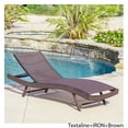 thumbnail image 1 of Noble House Portofino Outdoor Chaise Lounge Chair - Set of 1, Brown, 1 of 6