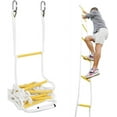 thumbnail image 1 of ISOP Rope Ladder for Kids 8 / 16 / 25 ft Compact Portable Playground Rope Ladders – Climbing Hanging Outdoor & Indoor with Spring Hooks for Children & Adults – Multi-Functional & Reusable, 1 of 7