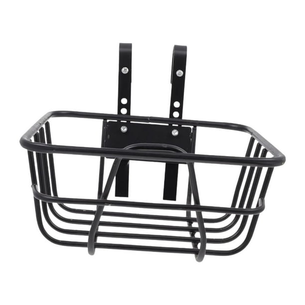 Cesta de bicicleta de hierro Cesta Bike Pannier desmontable Llevar canasta de bicicleta 28CMX26.5CMX12.5cm