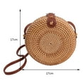 thumbnail image 2 of Handwoven Shoulder Bag Durable Rattan Crossbody Bag Daily Leisure (Style 3) Shoulder Bags for Women, 2 of 9