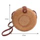 thumbnail image 3 of Bolsa bandolera tejido a mano de mujer ajustables para el ocio diario (redondo), 3 of 9