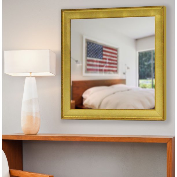 Rayne Mirrors American Made Rayne Vintage Gold Vanity Wall Mirror