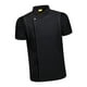 thumbnail image 5 of Chaqueta de chef de manga corta, transpirable, uniforme de cocina para hombre y mujer. Negro XXXXL, 5 of 8