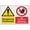 Warning Sign 1, variant on Danger Men Working On Machine 8"x12", Aluminum Tin Warning Signs for Home Outdoor Garden, High-Visibility Safety Sign for Workshop