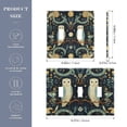 thumbnail image 2 of Yayeee Toggle Light Switch Wall Plate 2-Gang 4.56"x4.48" Decorative Outlet Cover, Mystical Owls Pattern, 2 of 7