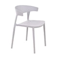 thumbnail image 3 of Set 4 Sillas Comedor Apilables Plástico Interior Exterior Gris Eke, 3 of 9