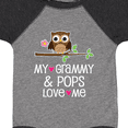 thumbnail image 4 of Inktastic Grammy and Pops Love Me Owl Girls Baby Bodysuit, 4 of 5