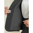 thumbnail image 5 of DARING DIVA Women's Collarless Blazer Formal 2pcs Skirt Suit Sets XL Dark Grey, 5 of 6