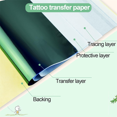 thumbnail image 3 of Tattoo Stencil Paper, 100 PCS TattooTransfer Paper for Tattooing, A4 Size, 3 of 6