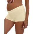thumbnail image 4 of INSPIRE CHIC Women's Low Waist Under the Bump Maternity BoyShorts Pregnancy Seamless Ladies Panties 3XL Beige, 4 of 4
