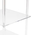 thumbnail image 3 of Xirurus 3 Tier Acrylic Corner Side Table, Clear Triangular Small End Table for Living Room, 8.9" x 8.9" x 11.8" / 22.5 x 22.5 x 30cm, 3 of 9