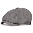 thumbnail image 1 of Gorra octogonal para hombre, de lino fino, transpirable, para primavera y verano, boina informal retro para hombre, gorra de pintor para hombre y mujer, 1 of 6