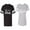 Men Black / Women Heather, variant on To Infinity & Beyond Matching Couple Cotton Jerseys (Men Black / Women Black) (Men S / Women S)