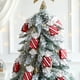 thumbnail image 4 of Bolas de caramelo colgantes para Navidad, 6 piezas, rojo, blanco, caramelo, colgante, decoración para árbol de Navidad, Fiesta en casa, invierno, Año Nuevo, 2023, 4 of 4