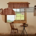 thumbnail image 4 of VHC Brands Beckham, Cotton, 16x60, Plaid Valance, Red, 4 of 5
