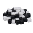 thumbnail image 4 of Small Write On , 6 Sides DIY Patterns Anti Oxidation Waterproof Square Smooth  50Pcs  for Various Interactive Games Black,Half Black and Half White, 4 of 7