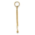 thumbnail image 3 of FJC Finejewelers 10 kt Yellow Gold 3-D Leaf Rake Garden Tool Charm 19 x 5 mm, 3 of 7