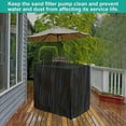 thumbnail image 4 of KMWGRE Pool Filter Cover Sand Filter Cover Easy-Install Waterproof Strainer Enclosure Waterproof Heavy Duty Pool Equipment Cover for Above Ground Pools 16.9x12.6x15.4 inch, 4 of 6