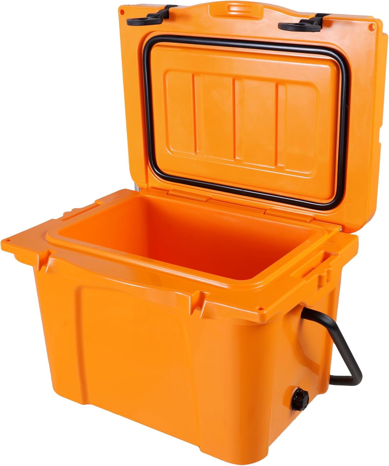 Elleree 25 Quart Hard Cooler Box, Portable Ice Chest with Bottle Opener, Cup Holder & Ruler,Heavy-Duty Ice Cooler for Camping, Fishing, Picnic, Beach