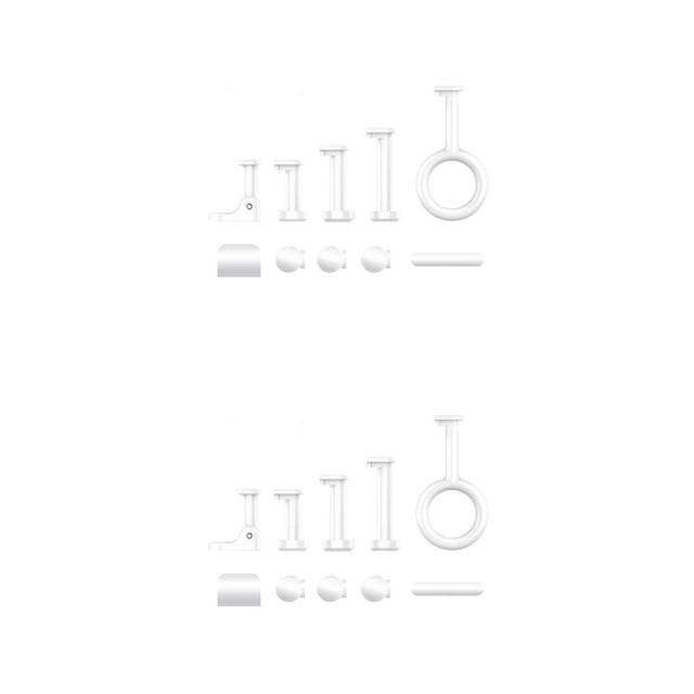 Sidaley Switch Bot Sala de estar Dormitorio Mini pulsador compatible con Bluetooth Máquina de control Conjunto de accesorios con pilas Blanco Juego de accesorios 2piezas