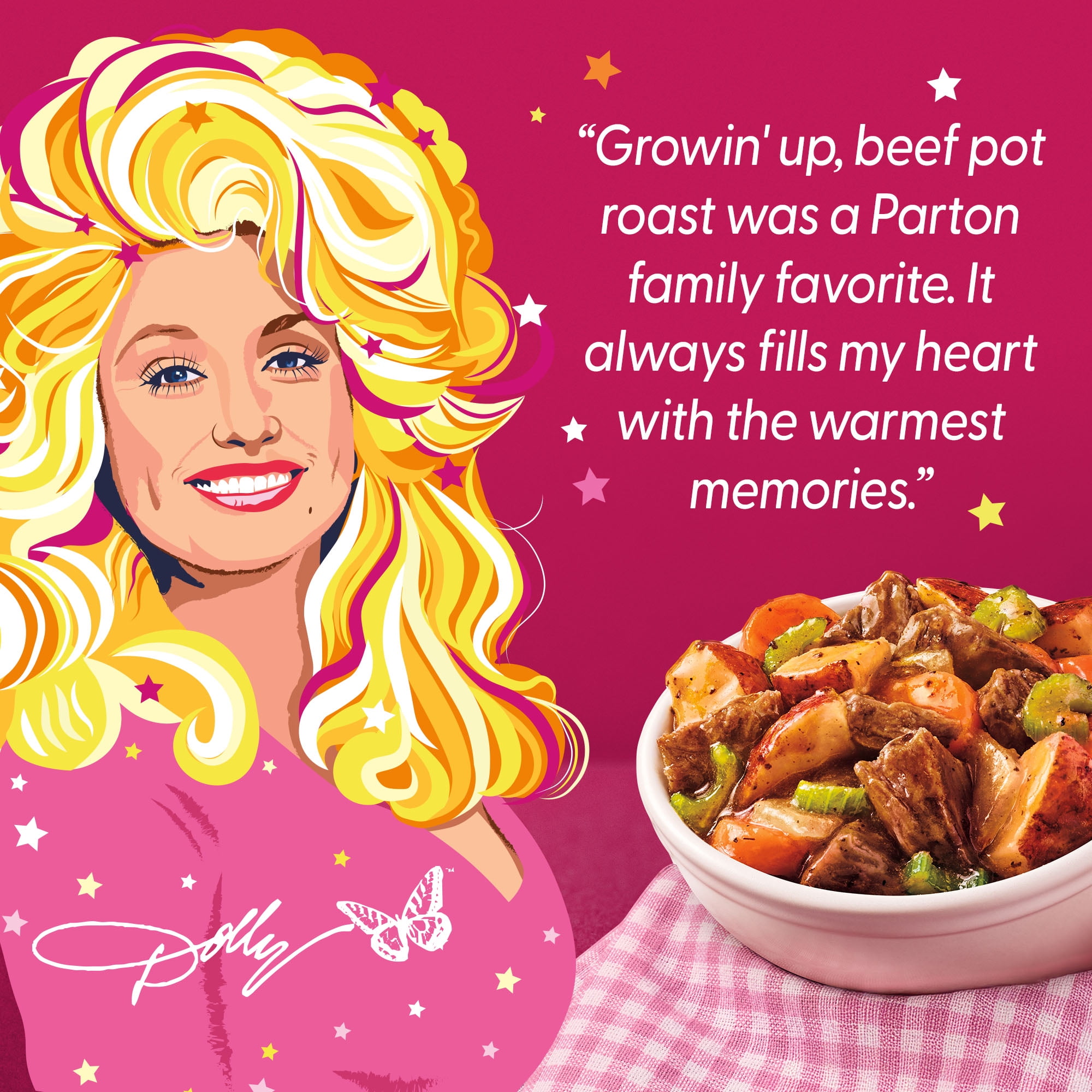 Dolly Parton's Beef Pot Roast With Vegetables in Southern Style Gravy 11 oz (frozen)