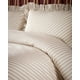 thumbnail image 3 of Juego de cama de algodón con estampado de rayas - Beige, 3 of 4