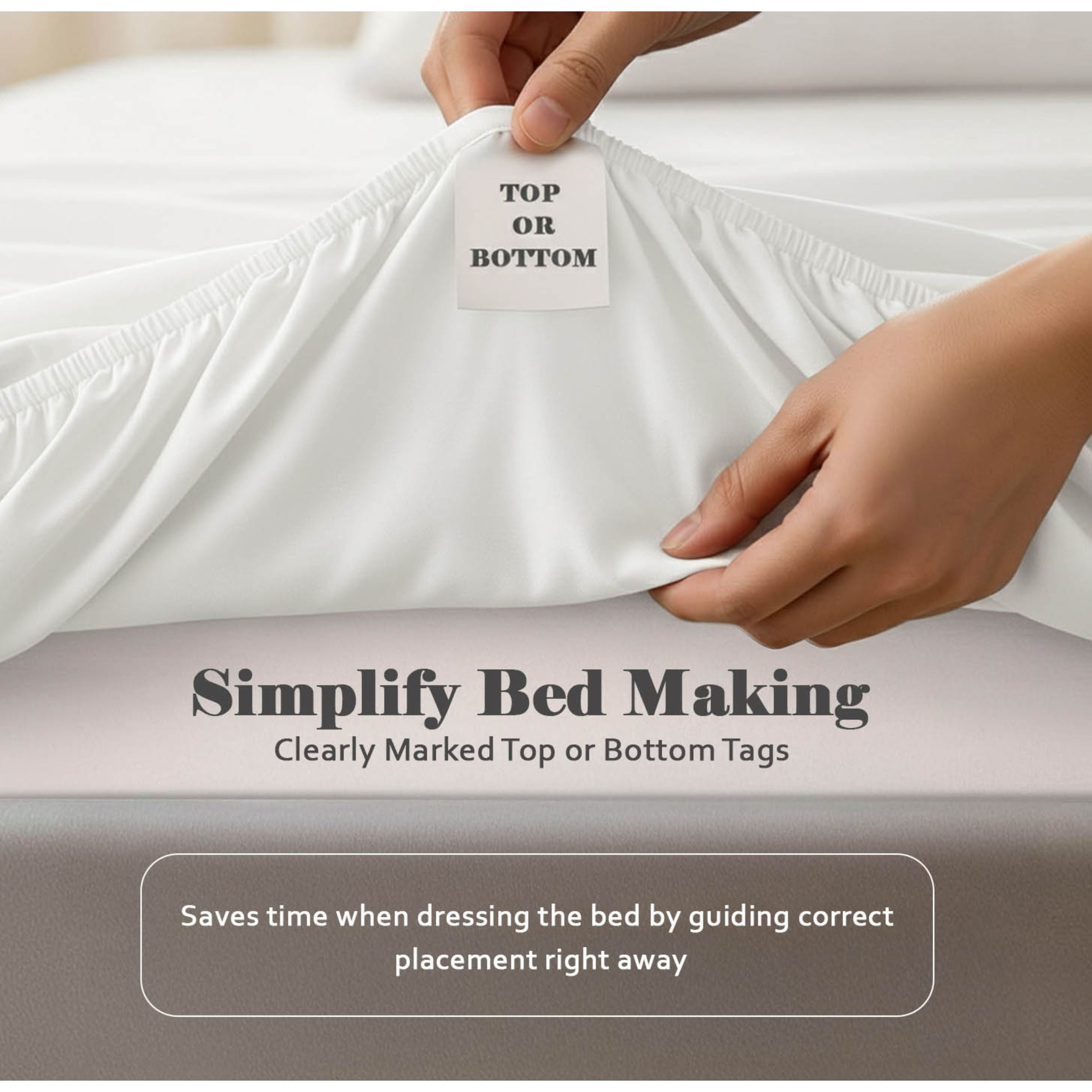 Superior 650 TC Egyptian Cotton Fitted Sheet, Extra Deep Pocket - 18 Inch, King Size, White
