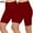 Wine, variant on Amzcrzy Womens Shorts Lounge Shorts Women 2PC Women's Fashion Solid Color Leggings with Yoga Sport Elastic Quarter Pants Shorts Leggings Shorts Women Womens Shorts Casual Short Sets for Women