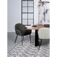 thumbnail image 2 of Emma Fabric Upholstered Dining Arm Chair Charcoal (Set of 2), 2 of 13
