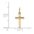 thumbnail image 2 of FJC Finejewelers 14 kt Yellow Gold Polished Cross Charm 21 mm, 2 of 6