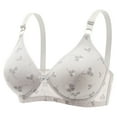 thumbnail image 2 of TAGOLD Womens Plus Size Bra,Summer Casual Bras for Womens,Women's Thin Large Size Breathable Gathered Underwear Women's Non-steel Bra Daily Bra, 2 of 3