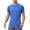 hgg002-Blue, variant on Yaoyar Gym Clothes for Men Compression Shirt Short Sleeve Slim Fit Sun Protection Clothing Quick Dry Running Shirts Activewear