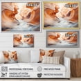 thumbnail image 4 of Designart "Liquid Art Depicting Antelope Canyon III" Canyon Floater Framed Canvas Art Print, 4 of 5