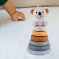 thumbnail image 1 of Anillos de apilamiento para bebés perfecl Juguete de mordedor Montessori con Koala, 1 of 8