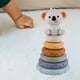 thumbnail image 3 of Mordedores de silicona con anillos apilables suaves para bebés, juguete sensorial para aliviar el estrés Montessori con koala, 3 of 9