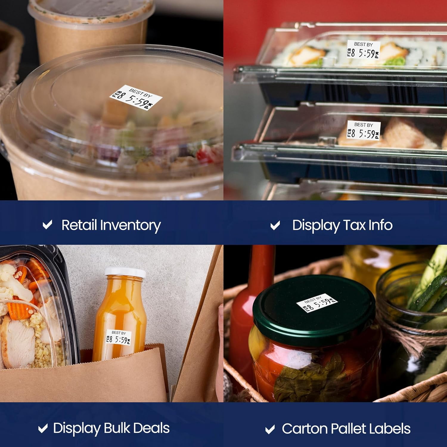 Pricing Labels for Monarch 1131 Best By - 20,000 labels w/ 8 Rolls Value Pack, 1 Sleeve - Made in USA