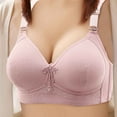 thumbnail image 3 of Gibobby Brasier deportivo para mujer Nuevo sujetador sexy de copa fina de jacquard grande con botonaduras y sin anillo de para mujer(Oro Rosa,36), 3 of 4