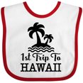 thumbnail image 3 of Inktastic First Trip to Hawaii Vacation Boys or Girls Baby Bib, 3 of 4