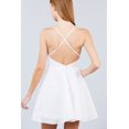 thumbnail image 3 of Mini Vestido De Encaje Tirantes Cruzados Espalda Blanco Active USA Talla Chica Active USA D11527CB-1, 3 of 3